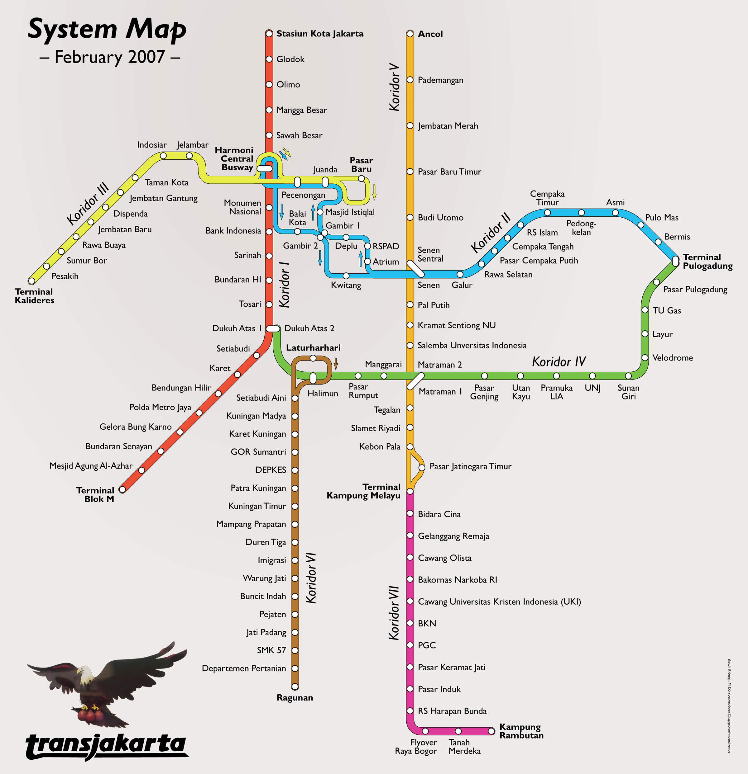 Jakarta Bus Map